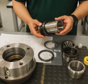 تعویض فیبر و فنر پمپ در دستگاههای صنعتی